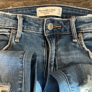 Abercrombie and fitch the super skinny ankle high rise